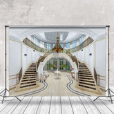 Aperturee - Luxury Staircase Interior Window Backdrop For Photo